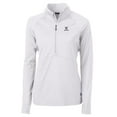thumbnail image 1 of Women's Cutter & Buck White Virginia Cavaliers Vintage Adapt Eco Knit Half-Zip Pullover Jacket, 1 of 1
