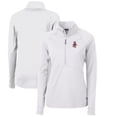 thumbnail image 1 of Women's Cutter & Buck White Washington State Cougars Adapt Eco Knit Stretch Recycled Half-Zip Pullover Top, 1 of 3