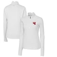 thumbnail image 1 of Women's Cutter & Buck White Western Kentucky Hilltoppers Traverse Stretch Quarter-Zip Pullover Top, 1 of 3