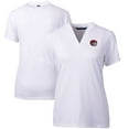 thumbnail image 1 of Women's Cutter & Buck White Winston-Salem State Rams Forge Blade V-Neck Top, 1 of 3