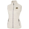 thumbnail image 1 of Women's Cutter & Buck White Wisconsin-Milwaukee Panthers Eco Full-Zip Puffer Vest, 1 of 1