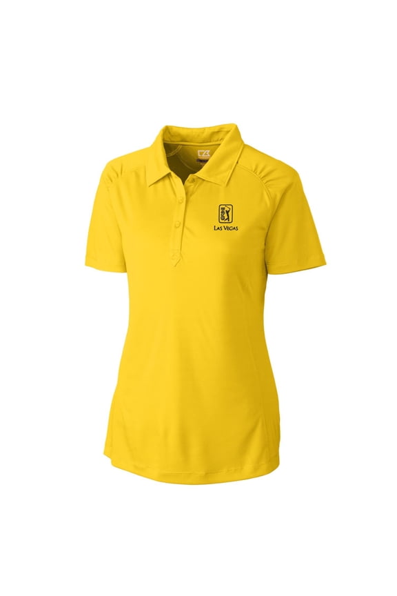 Women's Cutter & Buck Yellow TPC Las Vegas DryTec Northgate Polo