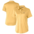 thumbnail image 1 of Women's Cutter & Buck Yellow Wake Forest Demon Deacons Prospect Textured Stretch Polo, 1 of 3