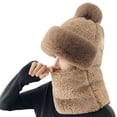 thumbnail image 1 of Women's Cycling Windproof Scarf Hat, Knitting Wool Windproof Scarf Hat, 1 of 5
