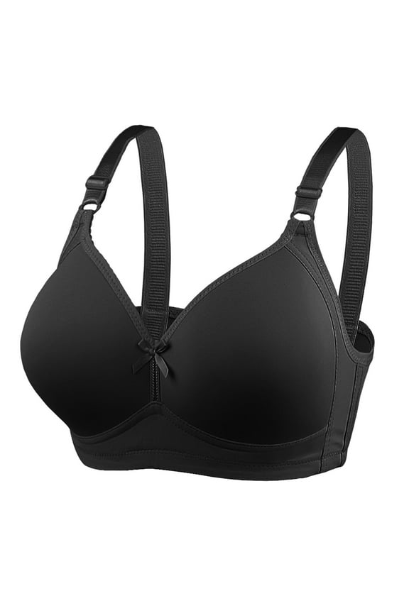 Women's D Cup Thin Bra - Steel-Free, Smooth Gathering, Nylon/Spandex, All Seasons