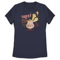 thumbnail image 1 of Women's DC League of Super-Pets Super Power PB Pig  Graphic Tee Navy Blue Large, 1 of 4