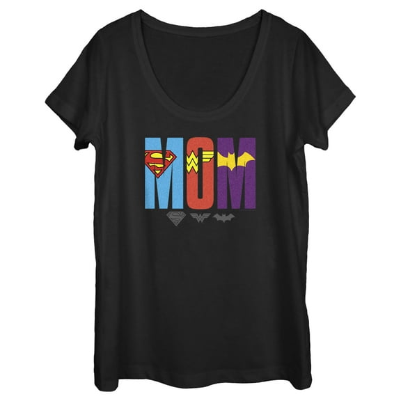 Women's DC Super Hero Girls Hero Mom Graphic Tee Black Large