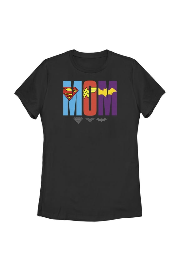 Women's DC Super Hero Girls Hero Mom Graphic Tee Black X Large