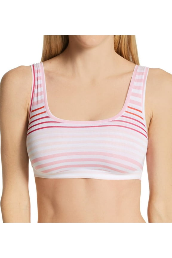 Women's DKNY DK7388 Modal Wireless Bralette (Sorbet Stripe M)