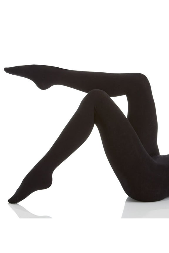 Women's DKNY Hosiery DYF004 Fleece Tight (Black Tall)