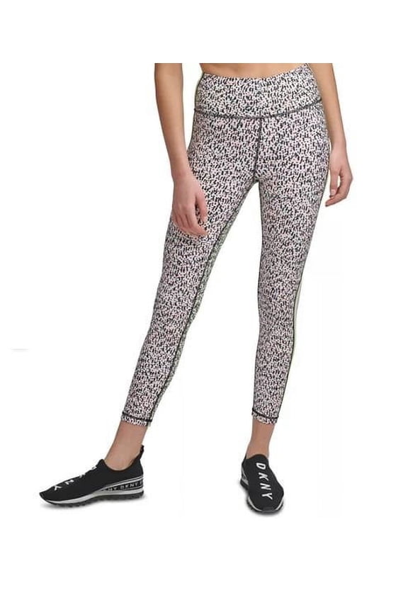 Women's DKNY Printed High Waist Side-Striped Leggings Size XS
