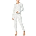 thumbnail image 1 of Women's DKNY Printed Jersey Shirt & Jogger Pants 2pc Pajama Set Size XL, 1 of 3