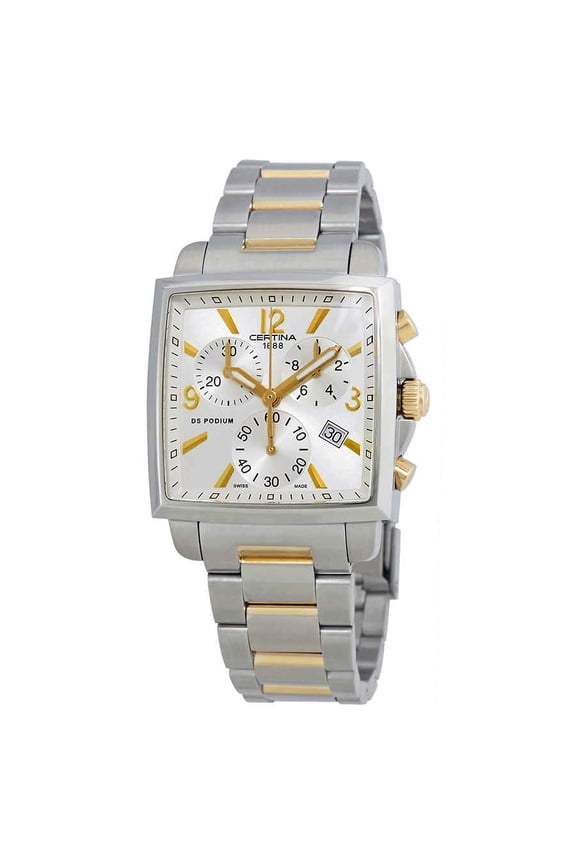 Women's DS Podium 32mm Two Tone Steel Bracelet Steel Case Quartz Analog Watch C001.317.22.037.00