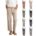 thumbnail image 1 of Women's Daily Elastic Waist Straight Leg Pants with Pockets Solid Color Loose Trousers, 1 of 7