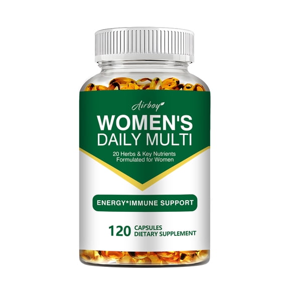 Women's Daily Multi Capsules- Boost Immunity and Improve Memory, Vitamins & Minerals - 120 Capsules