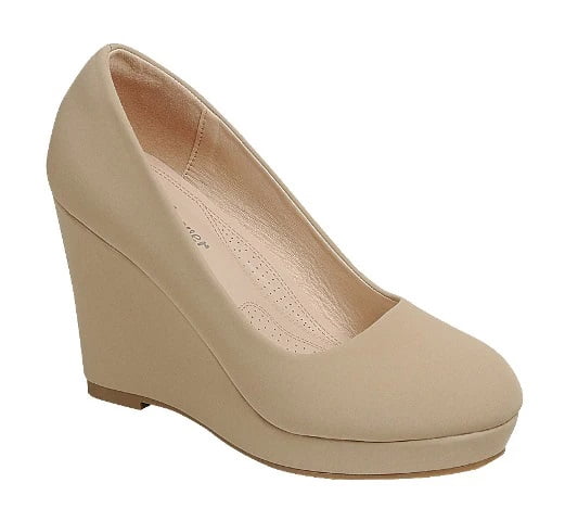 Women’s Daily Round Toe Wedge Heels