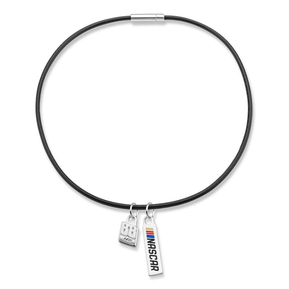 Women's Dale Earnhardt Jr. NASCAR 18" Leather Charm Necklace
