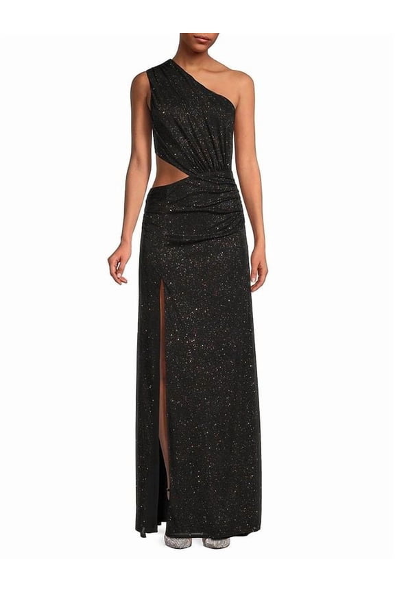 Women's Damari Shimmer One Shoulder Gown - Dark Galaxy