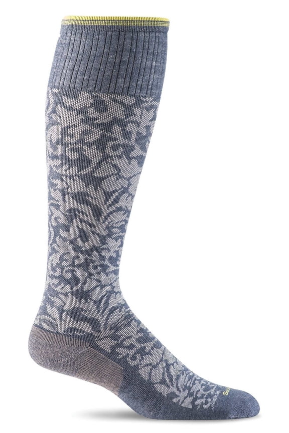 Women's Damask Moderate Graduated Compression Socks