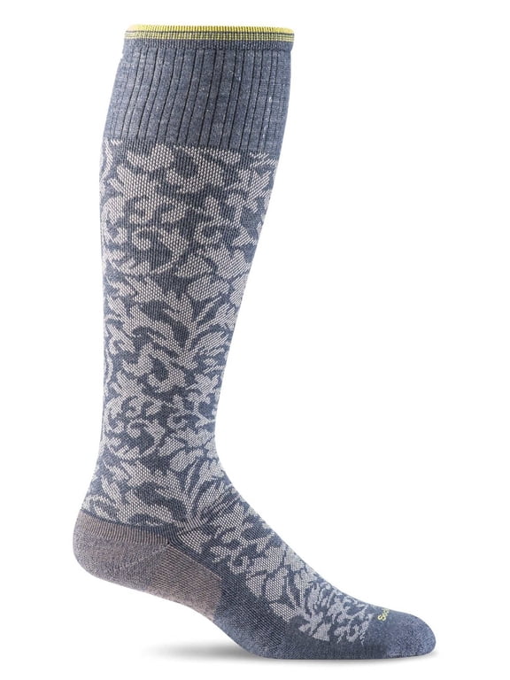 Women's Damask Moderate Graduated Compression 15-20 mmHg Socks
