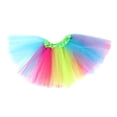 thumbnail image 1 of Women's Dance Tutu Skirt Rainbow Corner Flowy Ballet Performance Skirt for Girls and Ladies Elegant Comfortable Stretchy Waistband, 1 of 1