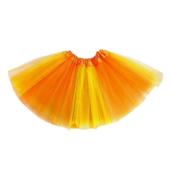 Women's Dance Tutu Skirt Rainbow Corner Flowy Ballet Performance Skirt for Girls and Ladies Elegant Comfortable Stretchy Waistband