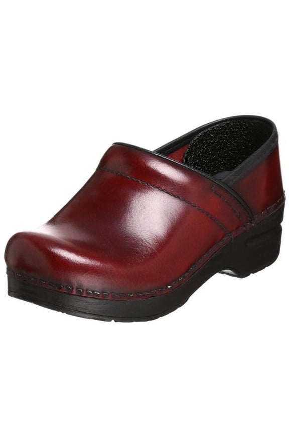 Womens Pro Leather Slip On Clogs