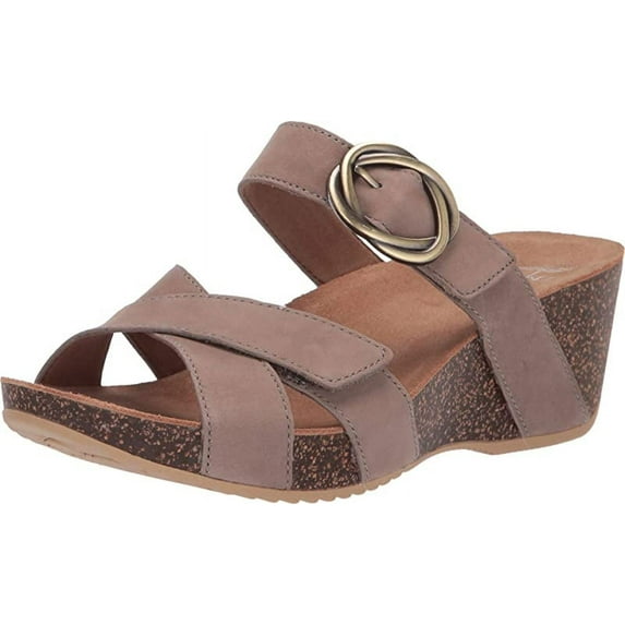 Dansko Women's Susie Slide Sandal, Taupe, 41 EU (10.5-11 US)