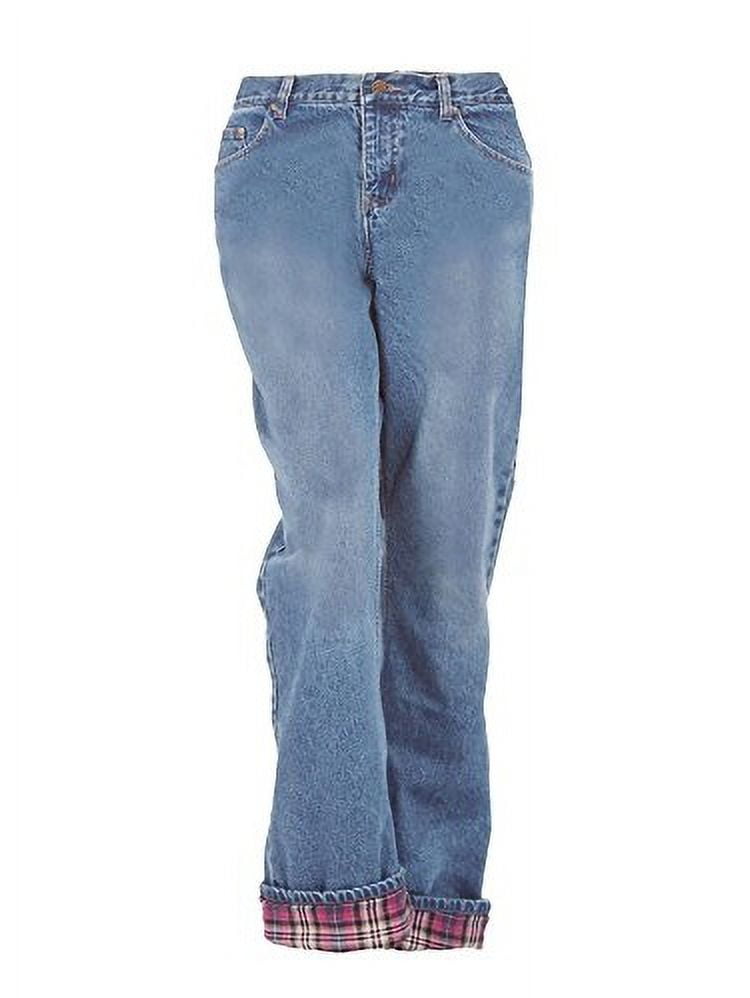 Women's Dark Stonewash Lined 5-Pocket Jeans Short Sizes Stonewash