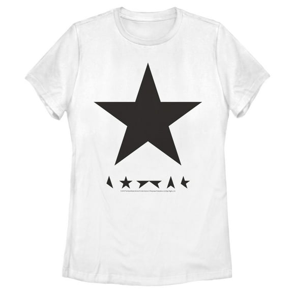 Women's David Bowie Blackstar  Graphic Tee White 2X Large