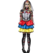 Day Of The Dead Senorita Skeleton Dress Womens Costume Medium 10-12