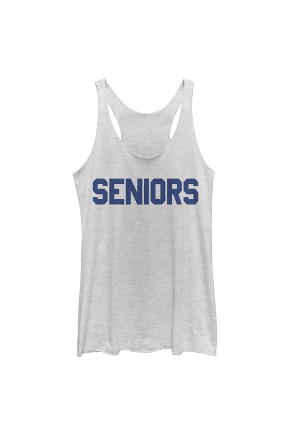 Women's Dazed and Confused Seniors Racerback Tank Top White Heather X Large