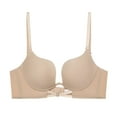 thumbnail image 1 of Women's Deep Push Up Bra Low Waist Bra Metal Wire Pull Strap Multi Directional Convertible Strap Bra Beige 36, 1 of 4