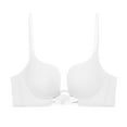 thumbnail image 1 of Women's Deep Push Up Bra Low Waist Bra Metal Wire Pull Strap Multi Directional Convertible Strap Bra White 32, 1 of 4