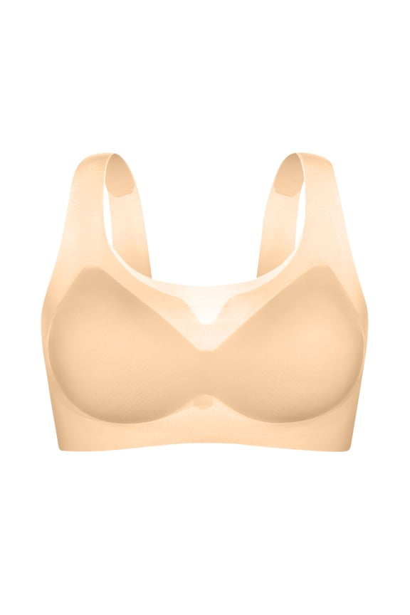 Women's Deep V Bralette - Floral Lace Push Up Bralette | Wireless Plunge Bra with Racerback Crop Top Design