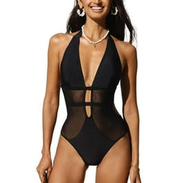Black one piece bathing suit walmart sale