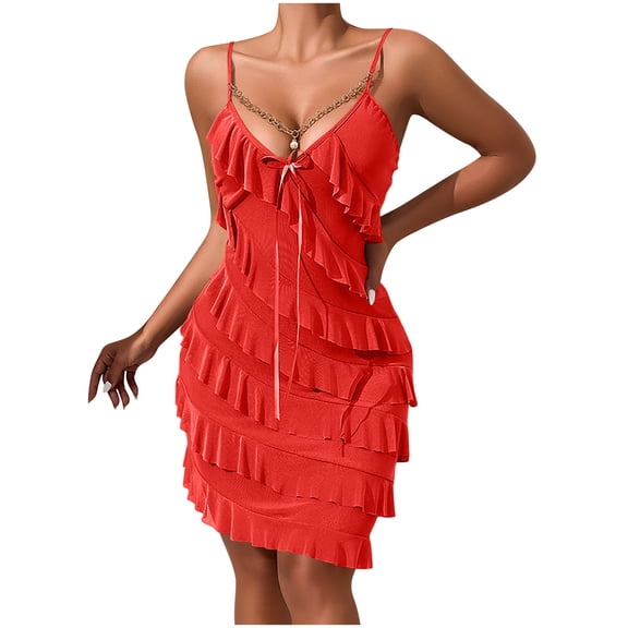 Women’s Deep V-Neck Sheer Mesh Cami Dress – Sparkly Bodycon Mini (2025 Trendy Nightwear Essential)