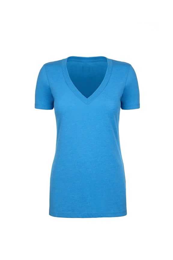 Women's Deep V-Neck Short Sleeve T-Shirt