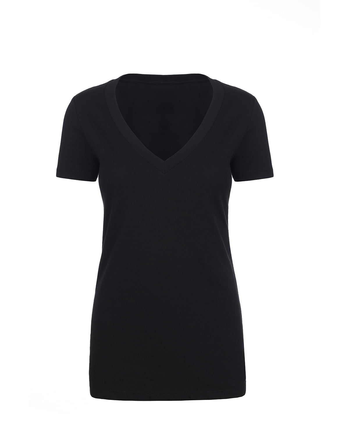 Women's Deep V-Neck Short Sleeve T-Shirt