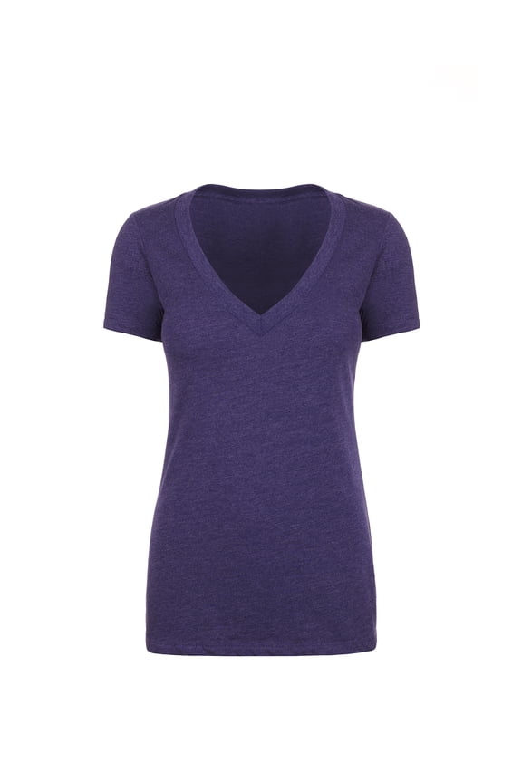Women's Deep V-Neck Short Sleeve T-Shirt