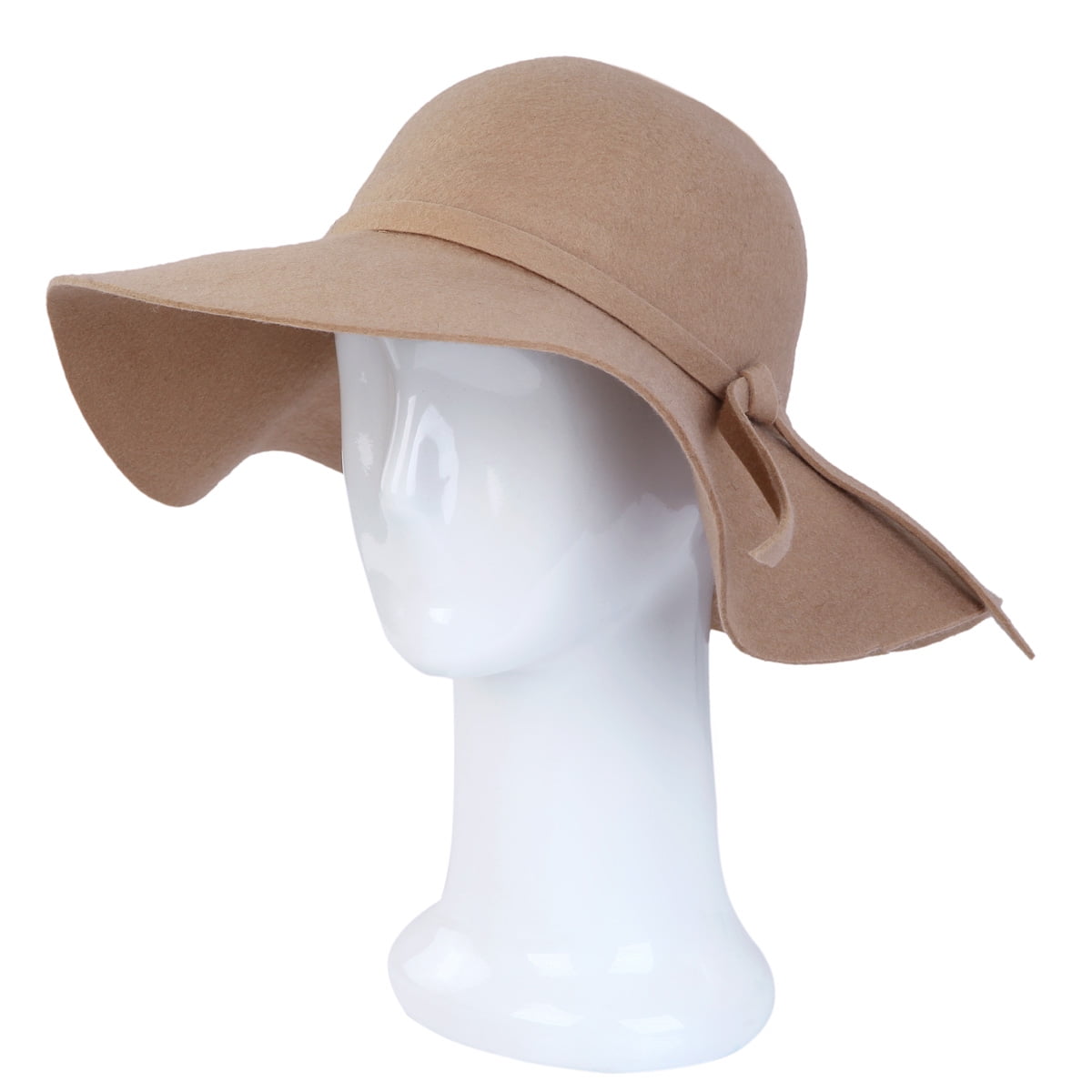 Beige wool floppy hat sales