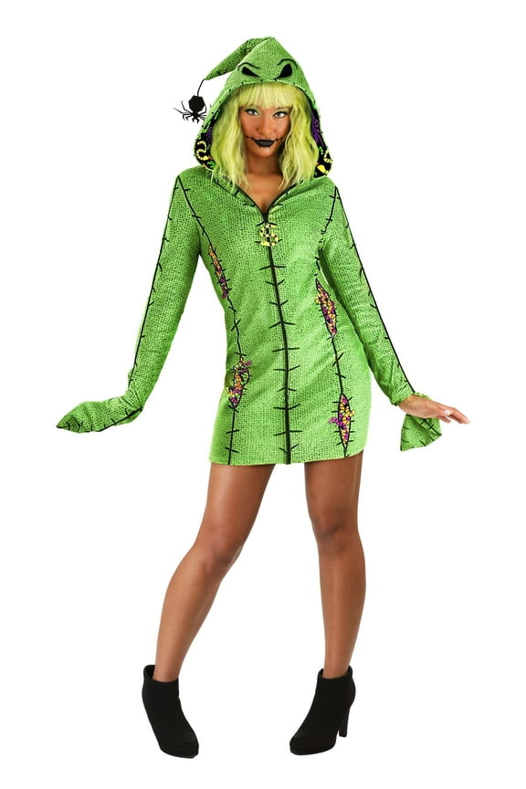 Women's Deluxe Disney Oogie Boogie Hoodie Costume Dress