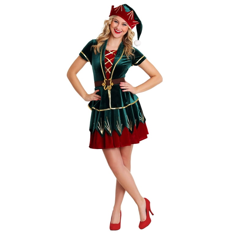 Women's holiday 2024 elf costume