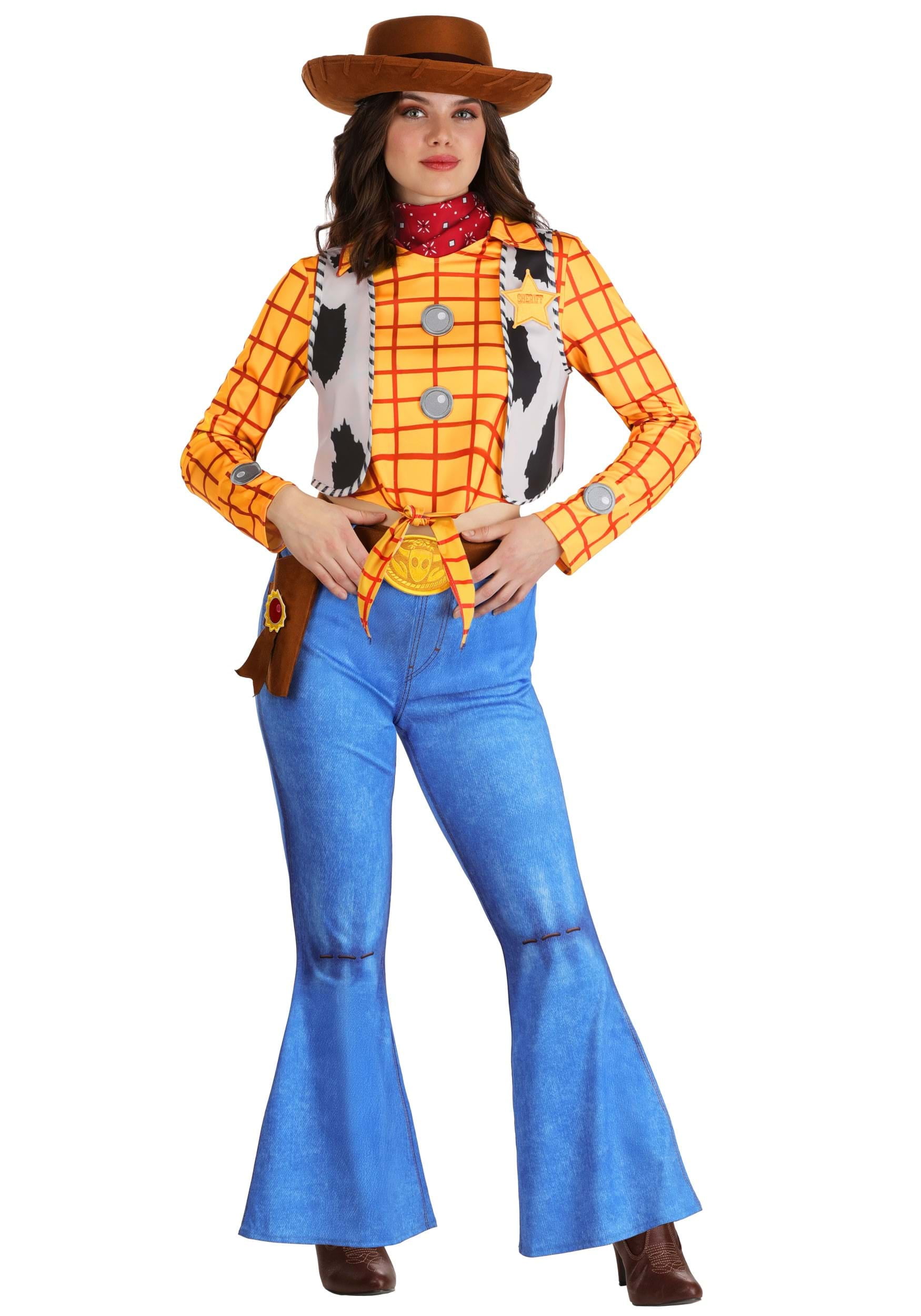 Women's Deluxe Pixar Toy Story Woody Costume - Walmart.com