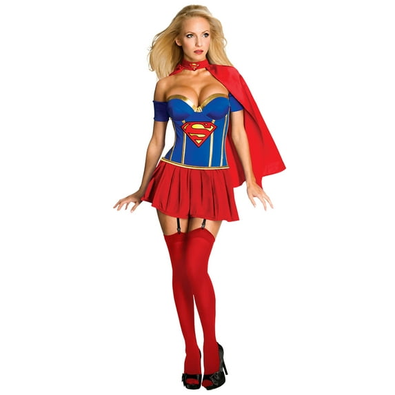 Women's Deluxe Supergirl Corset Costume
