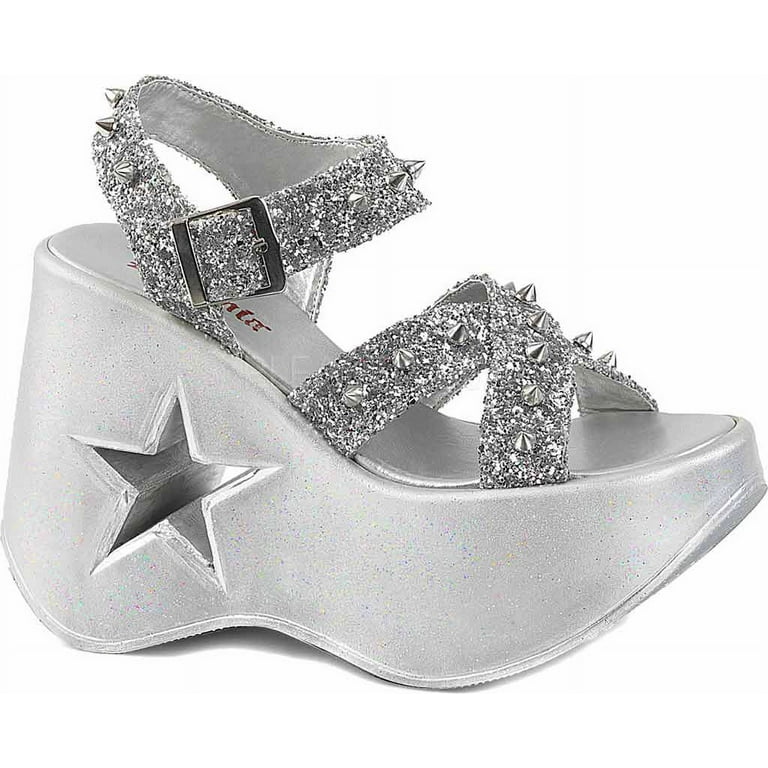 ハンドサム Women's Demonia Goth Block Platform Dynamite 02 Sandal with