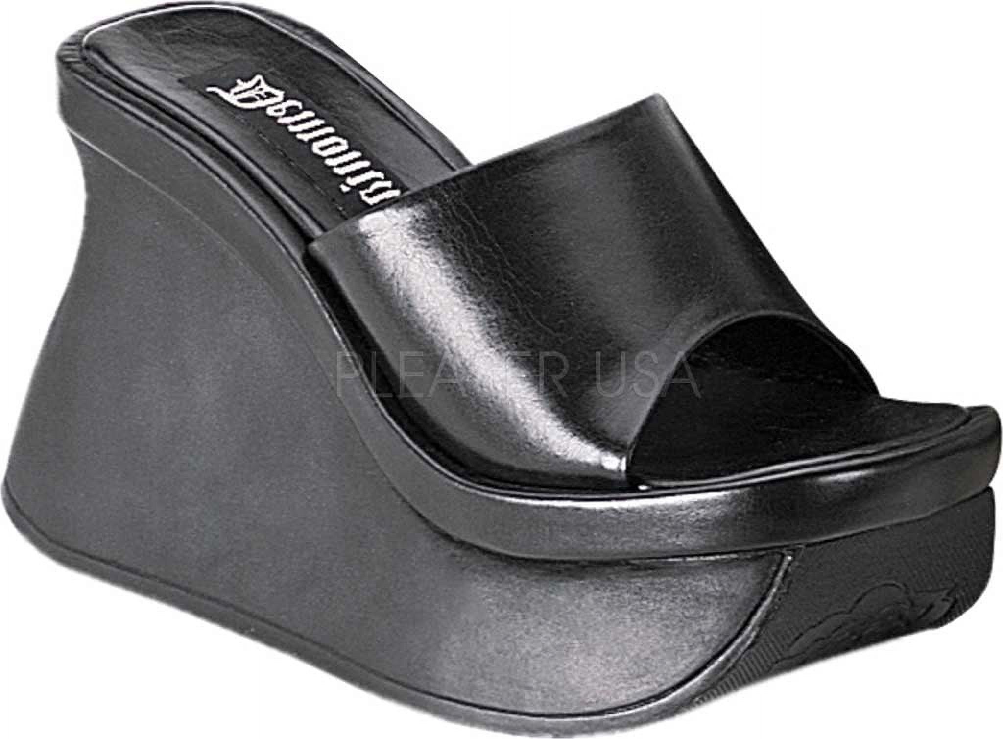 Slide Sandals Demonia Emily 100 Sandals Emily 100 Black Platform