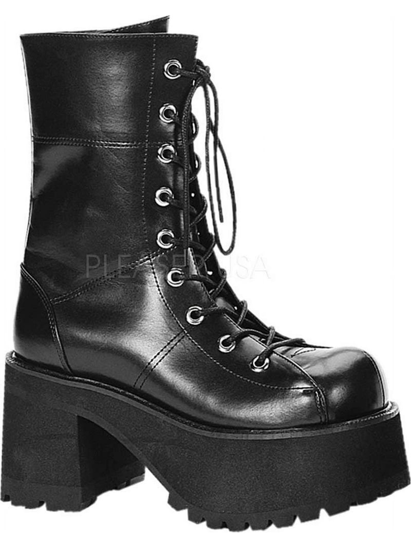 Demonia Women's Ranger 301 Emo Platform Boots with Side