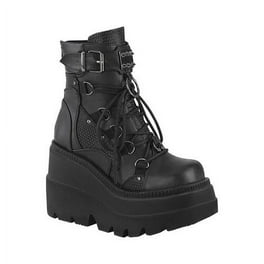 Women's Demonia Shaker 350 Over The Knee Platform Boot