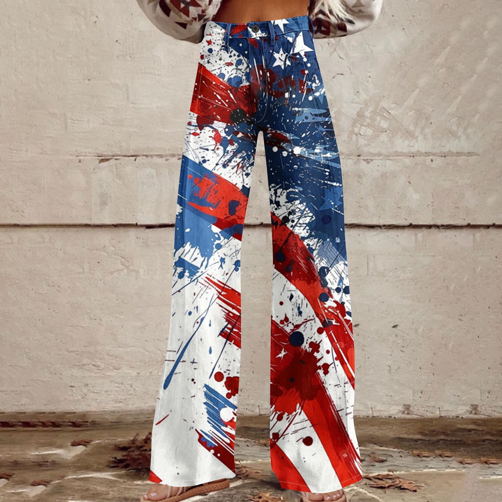 Women's Denim-Look Wide Leg Pants with Button Pockets, Casual Comfort for Everyday Wear